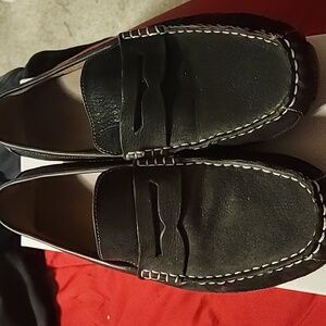 Mens Black/Tan Penny Loafers size 11 Mens No Box Gently worn
